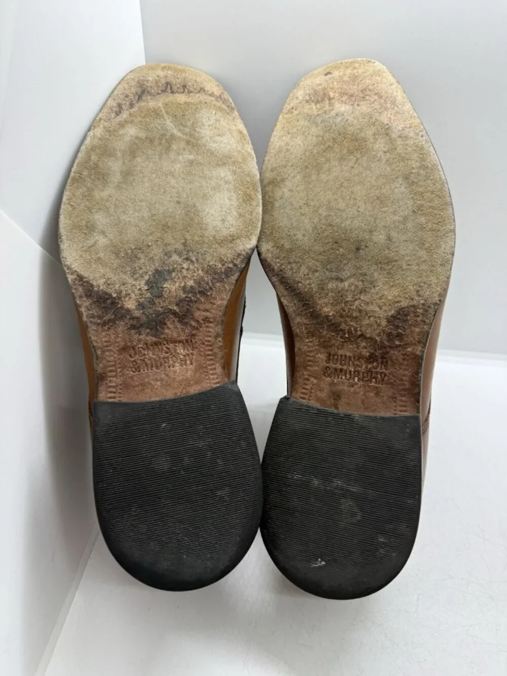 Johnston & Murphy Men's Dress Brown Leather Cap Toe Oxford Shoes Sz 10M 59-11566